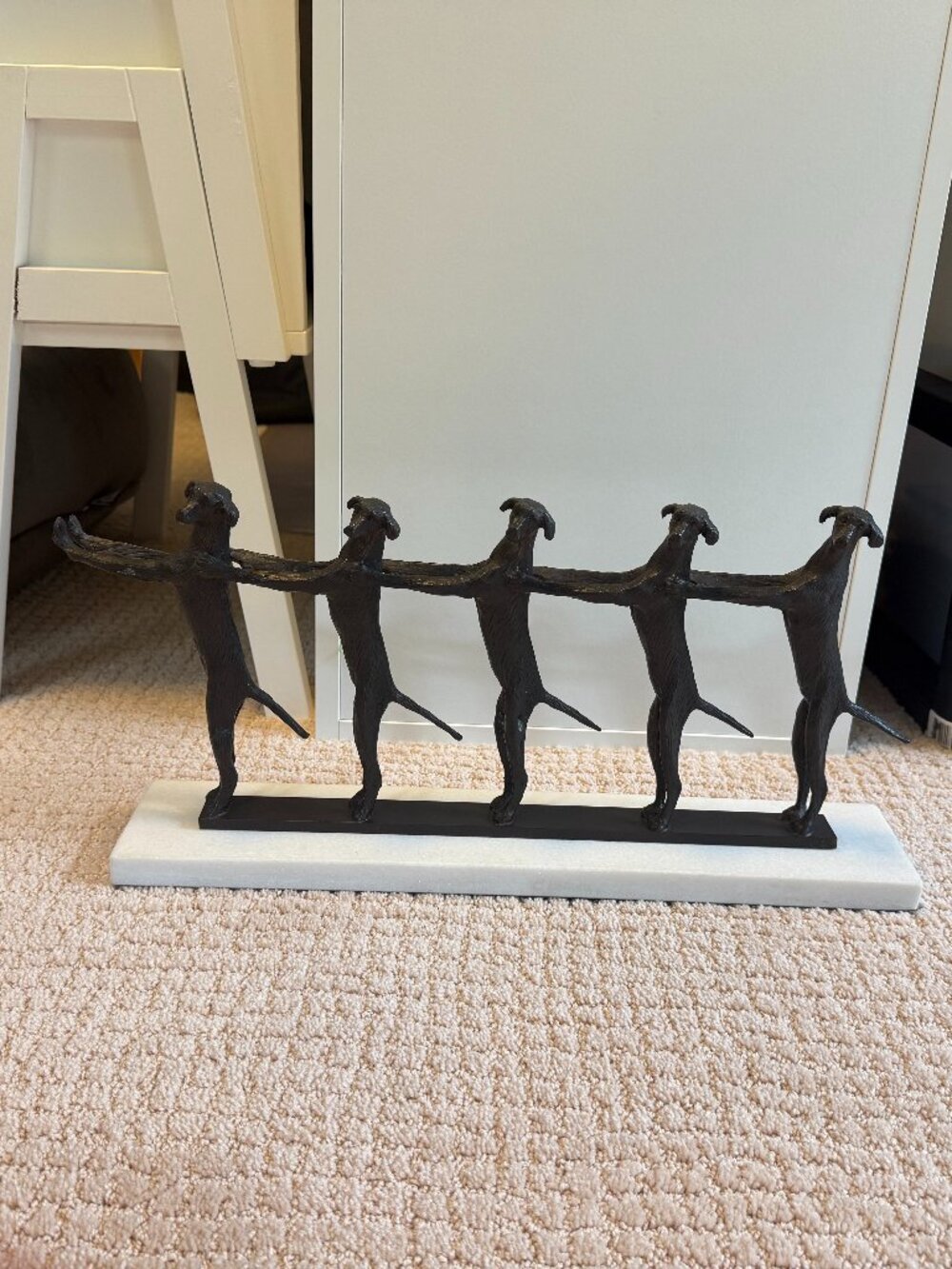 Canine Conga Line Statue